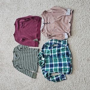 Boys 5T long sleeve shirt flannel bundle